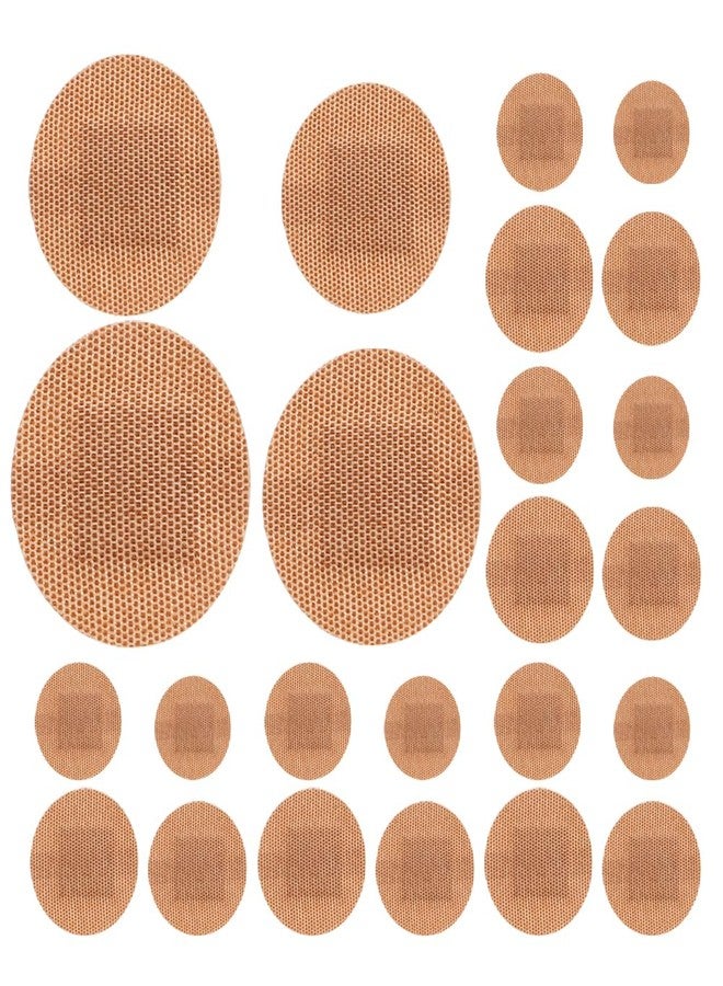 MHFOOU 100PCS Small Round Bandages for Face, 4 Sizes Spot Bandages, Circle Bandaids for Wound Care and Hide Skin Spots Ideal for Small Incisions - Image 1